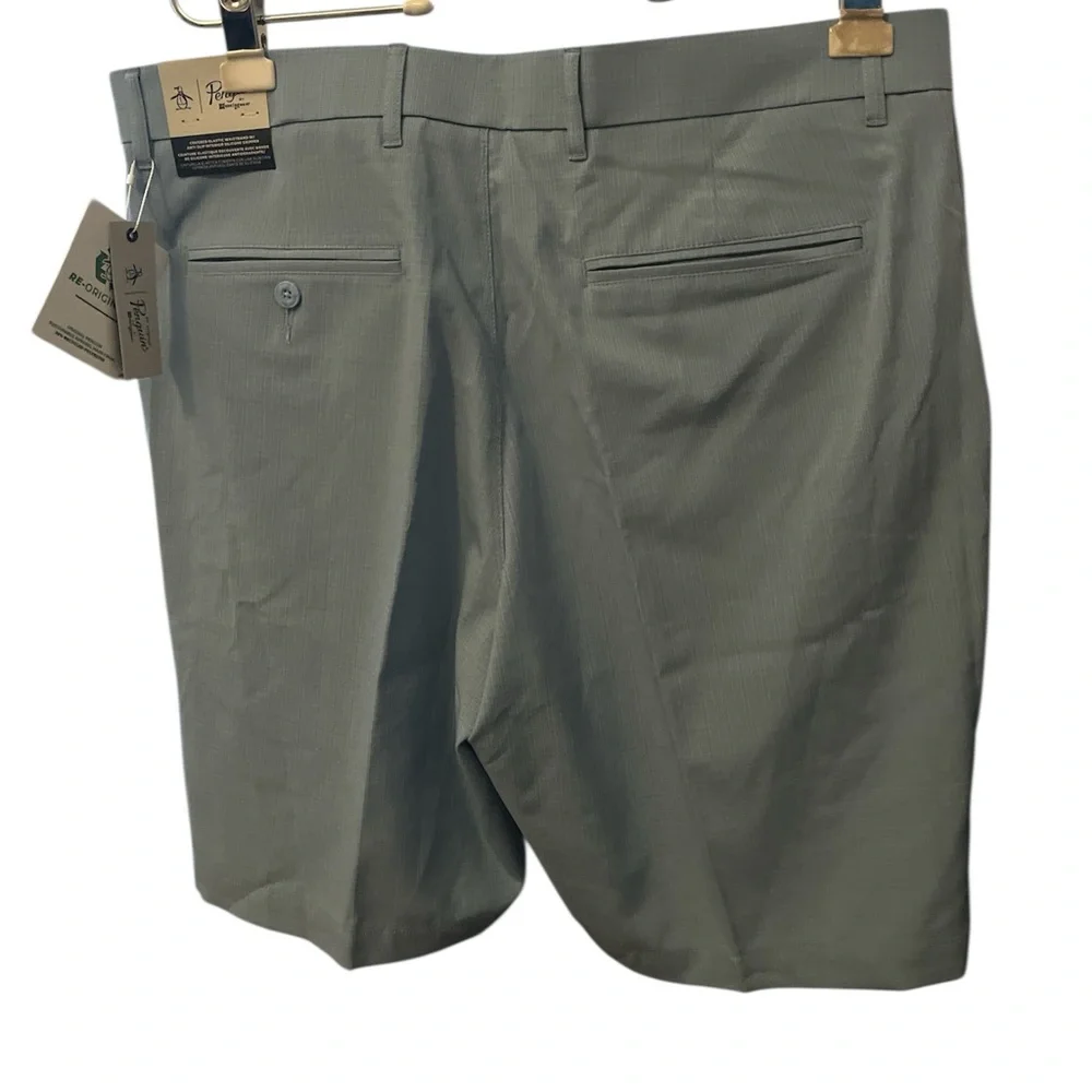 Original Penguin Powder Blue Flat Front Shorts